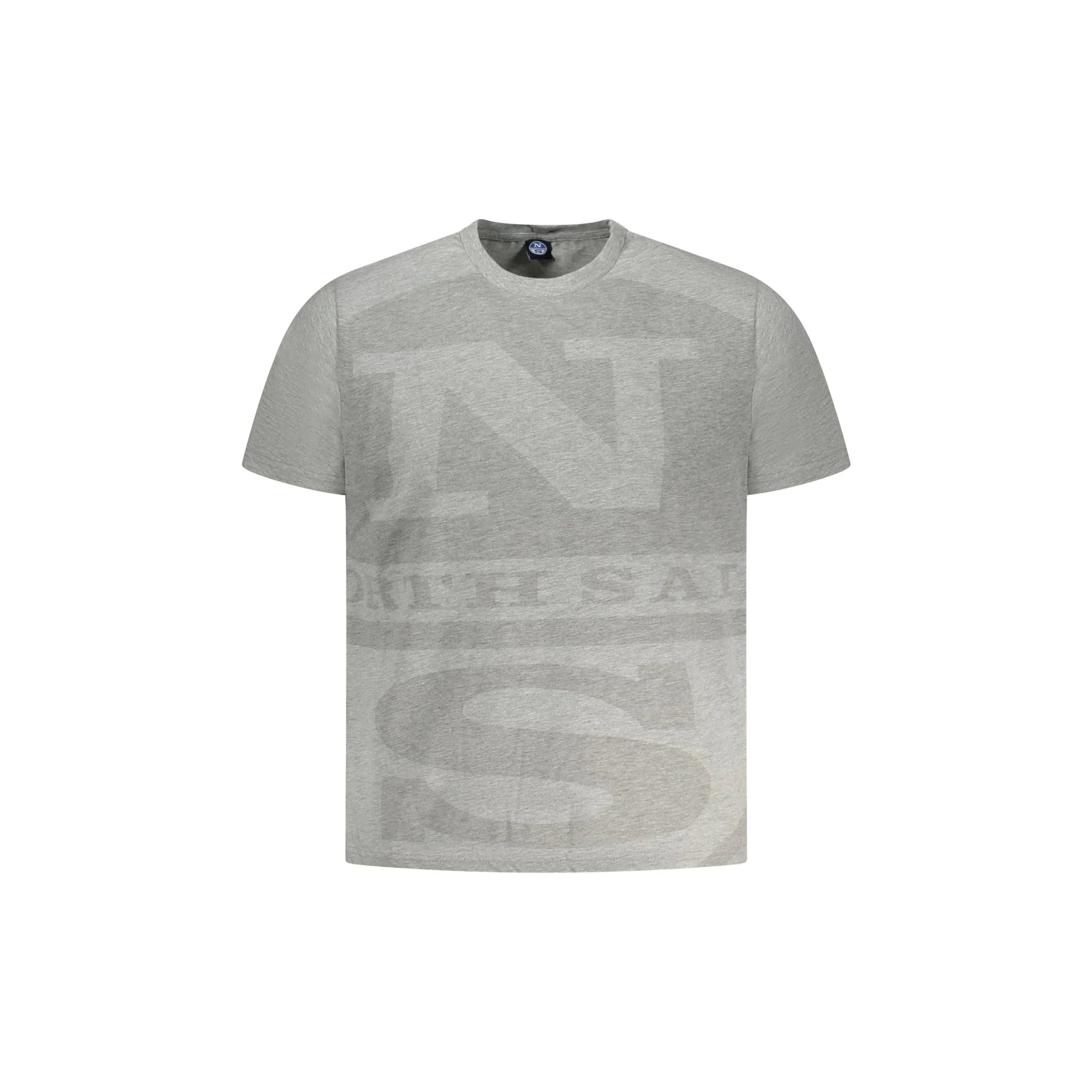 North Sails T-Shirt Maniche Corte Uomo Grigia Stampa Logo Grigio - foto prodotto